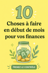 Femme regardant son budget et notant des actions financières à réaliser pour le mois