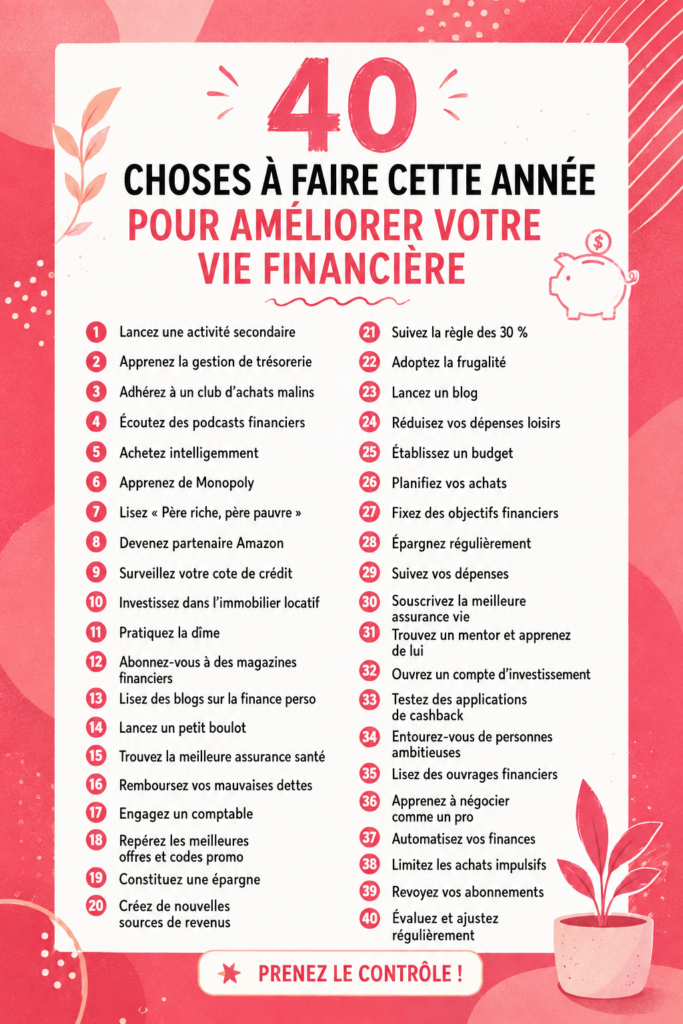 Illustration mettant en avant des femmes souriantes discutant de finances, représentant des actions à faire pour améliorer sa vie financière.
