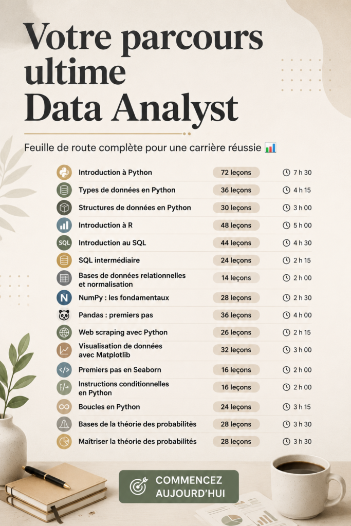 Capture d'écran d'une analyste de données travaillant sur un tableau de bord avec des graphiques et des chiffres.