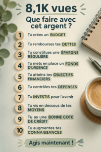 Illustration représentant des chiffres avec des éléments évoquant la gestion financière.