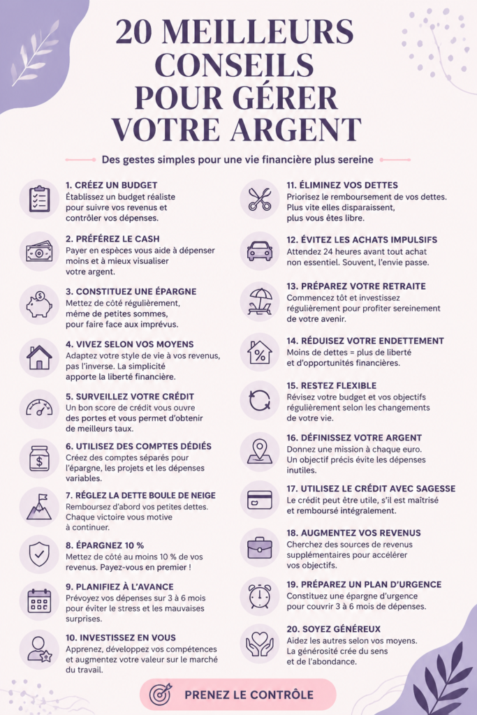 Femme examinant des conseils de gestion financière sur une tablette.
