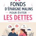 Illustration représentant des fonds d'épargne pour éviter les dettes