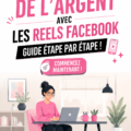 Femme utilisant son téléphone pour créer une vidéo Facebook Reels sur les finances personnelles.