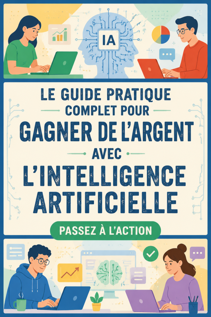 Femme s'instruisant sur l'intelligence artificielle dans un cadre accueillant, représentant la thématique des finances et de l'IA.