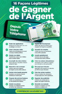 Femme utilisant son téléphone pour gagner de l'argent en ligne