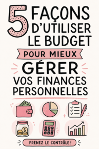 Un carnet et un stylo sur une table, représentant la gestion d'un budget personnel.