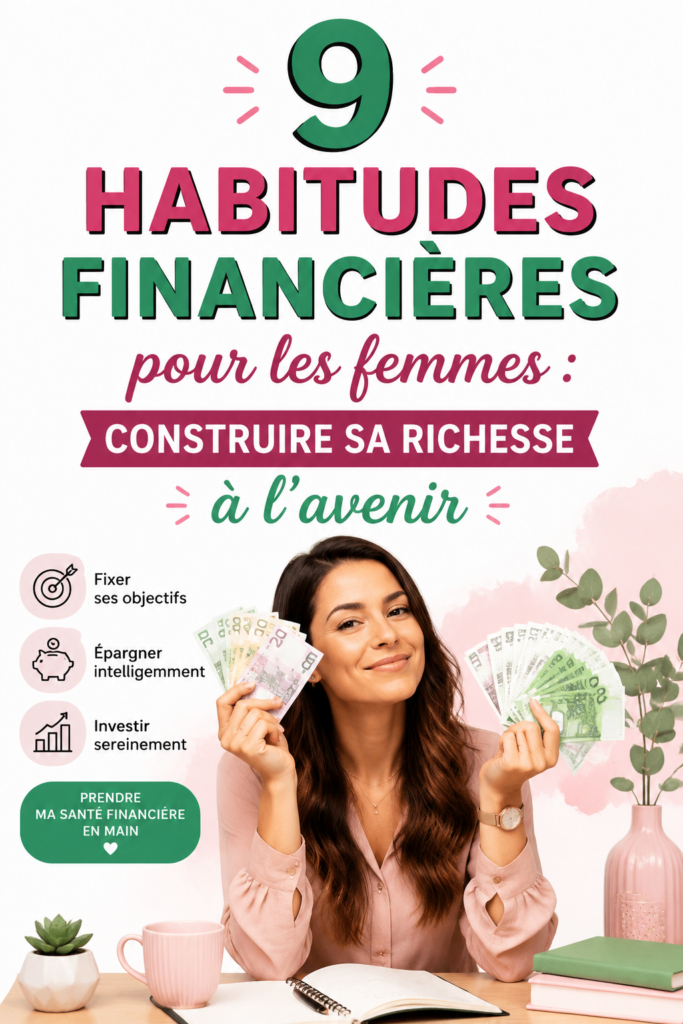 Femme souriante tenant un carnet avec des notes financières pour un avenir serein.