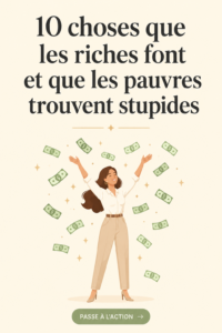 Femme réfléchissant à ses choix financiers avec des graphiques et des notes autour d'elle.