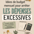 Une femme souriante examinant son budget mensuel avec un ordinateur