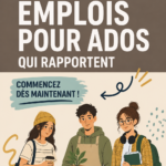 Adolescent souriant au travail dans un magasin, prêt à gagner de l'argent.