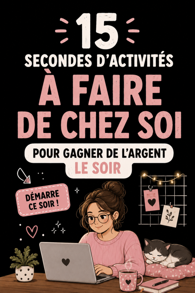 Une femme travaillant sur son ordinateur portable chez elle le soir.