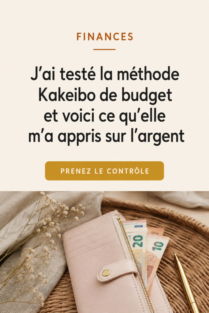 Une femme souriante tenant un carnet pour noter ses dépenses avec la méthode Kakeibo.