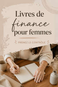 Une femme lisant un livre de finances sur un canapé, représentant des lectures inspirantes pour les femmes.