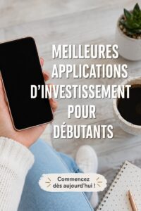 Capture d'écran d'une application d'investissement conviviale pour débutants.