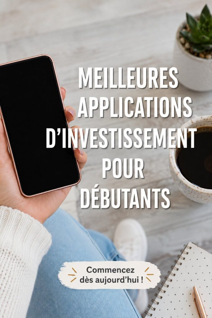 Capture d'écran d'une application d'investissement conviviale pour débutants.