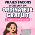 Femme souriante utilisant un ordinateur portable clair et coloré dans un environnement confortable.