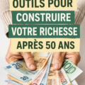 Femme souriante en train de consulter des outils financiers en ligne après 50 ans.
