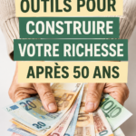 Femme souriante en train de consulter des outils financiers en ligne après 50 ans.