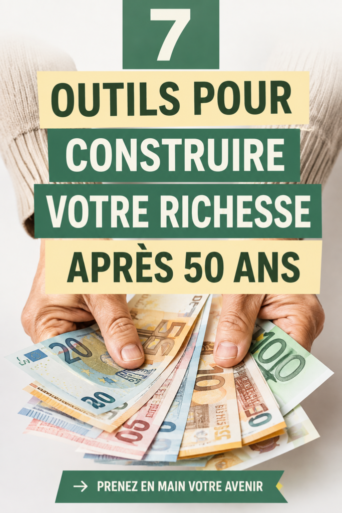 Femme souriante en train de consulter des outils financiers en ligne après 50 ans.
