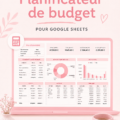 Template mignon et pratique de planificateur de budget sur Google Sheets.