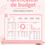 Template mignon et pratique de planificateur de budget sur Google Sheets.