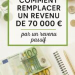 Une femme souriante examinant des graphiques représentant des revenus passifs, symbole de liberté financière.