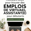 Femme travaillant sur son ordinateur, recherche d'emplois d'assistant virtuel en ligne.