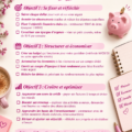 Femme utilisant un tracker d'objectifs financiers sur son ordinateur.