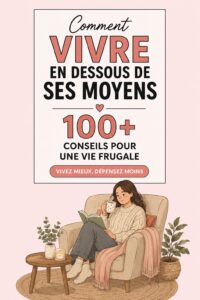 Femme souriante consultant un budget à la maison, représentant l'idée de vivre en dessous de ses moyens.
