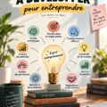Femme entrepreneuse travaillant sur son ordinateur portable, symbolisant le développement de compétences entrepreneuriales.