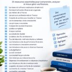 Une femme travaillant sur son ordinateur avec un sourire, entourée de documents financiers, symbole de l'apprentissage en finance.