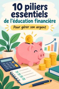 Une femme souriante consultant ses finances à l'aide d'un ordinateur portable.