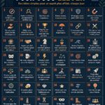Infographie colorée illustrant des conseils pratiques sur la gestion budgétaire.