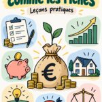 Couverture du livre Rich Dad Poor Dad avec une vue inspirante sur la gestion de l'argent.