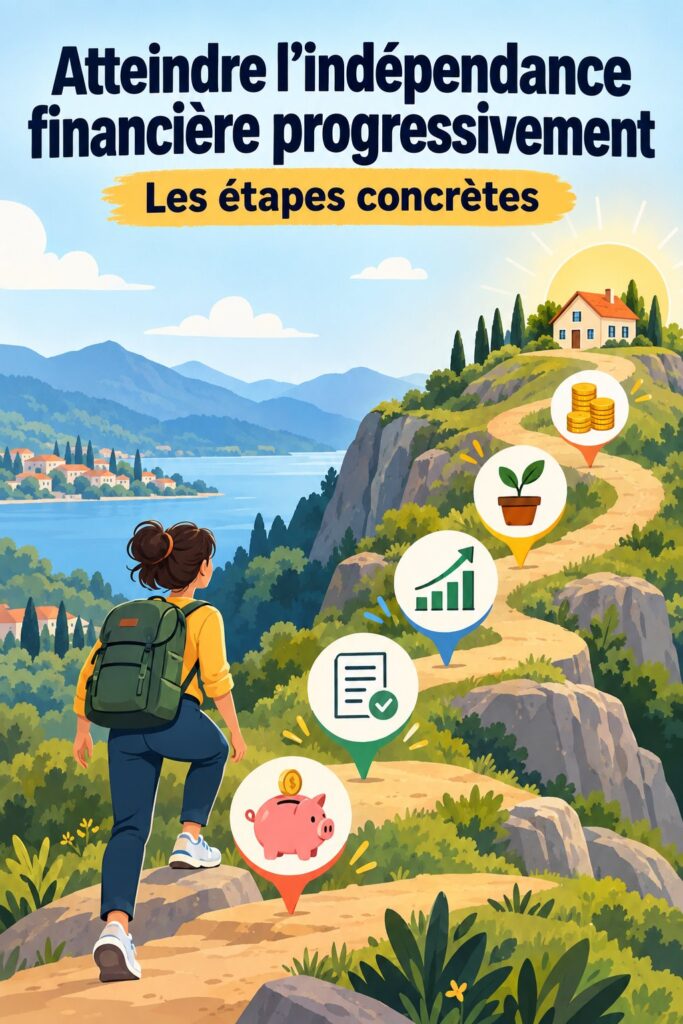 Femme lisant un livre sur la liberté financière, pleine d'inspiration et de détermination.