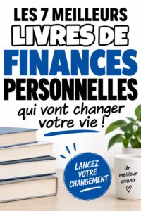 Couverture d'un livre de finance personnelle avec des notes et des stylos