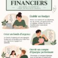 Femme souriante examinant ses finances personnelles avec un ordinateur et un carnet