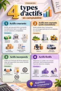 Illustration représentant les différents types d'actifs financiers à connaître pour une gestion efficace.