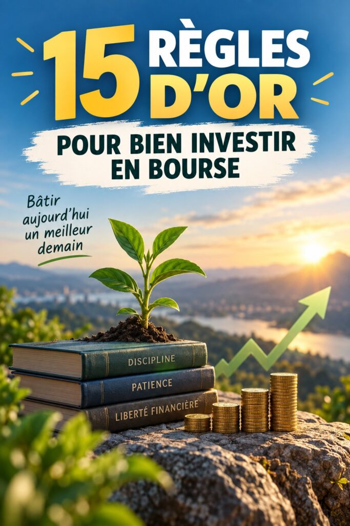 Femme souriante regardant des graphiques d'investissement sur un ordinateur