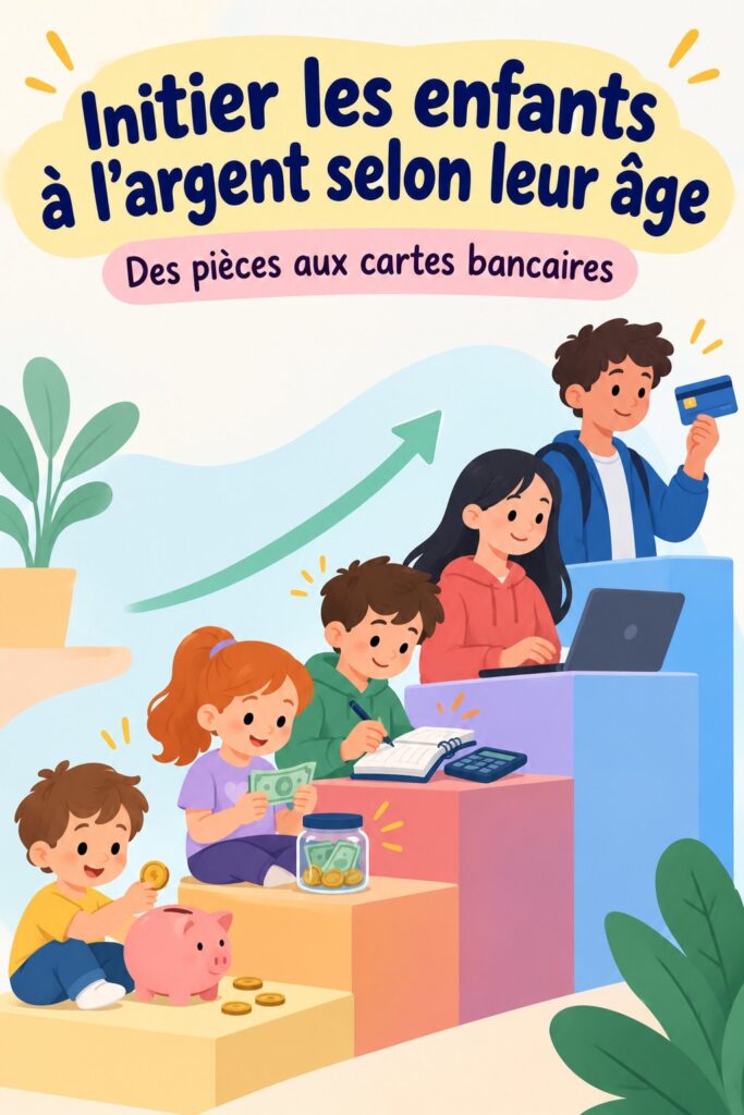 Une mère et son enfant discutent de gestion financière à travers un jeu éducatif.