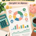 Visuel représentant un tableau mensuel de finances avec des chiffres clés