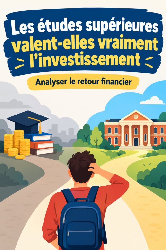 Une femme réfléchissant à ses options d'études supérieures tout en consultant des ressources financières.