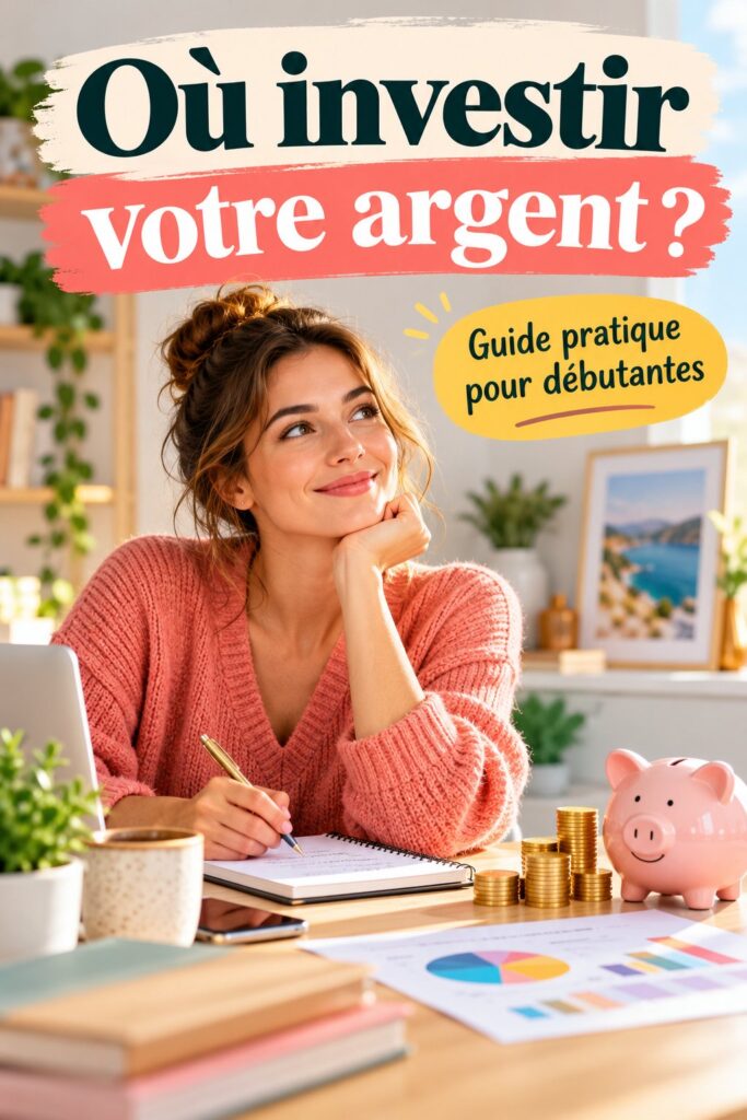 Femme consultante un document avec des graphiques d'investissement pour débutantes