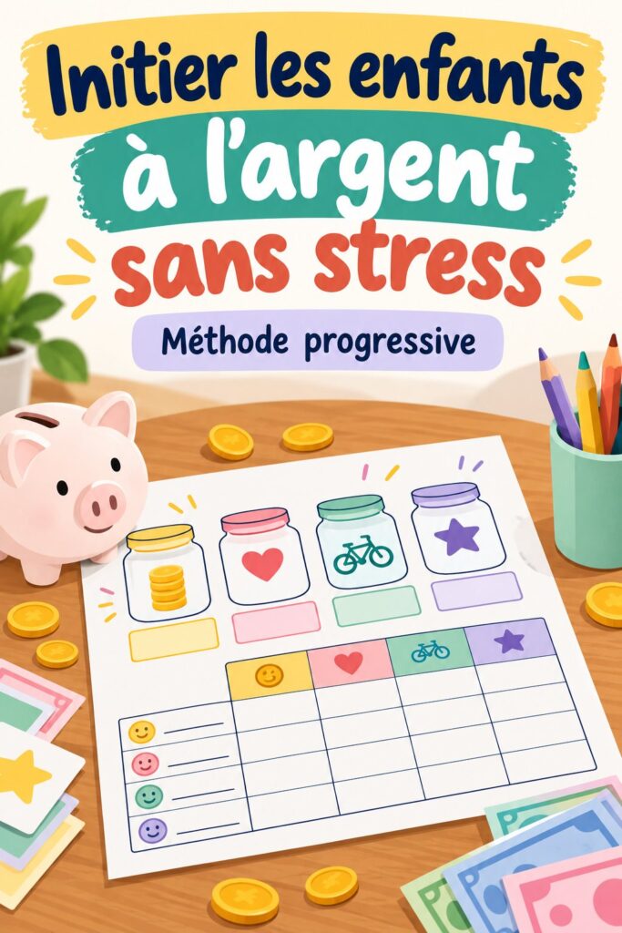 Enfant apprenant à gérer de l'argent avec des jeux éducatifs