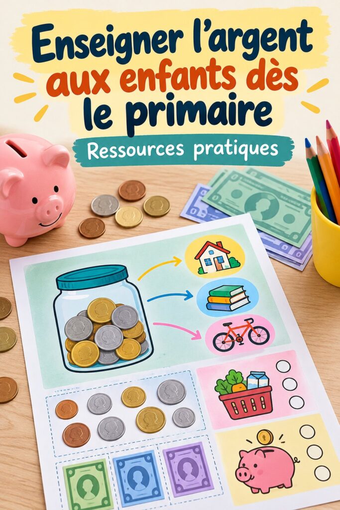 Un enfant jouant avec des pièces de jeu pour apprendre la gestion de l'argent