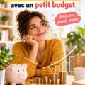 Femme souriante consultant un graphique d'investissement