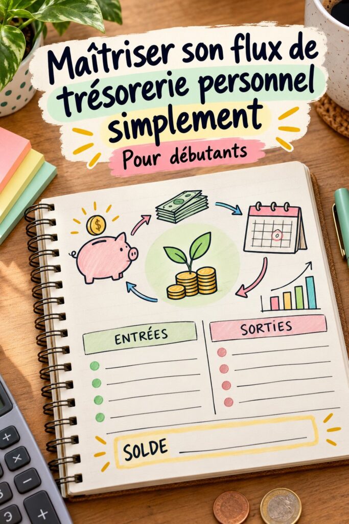 Femme utilisant une application de gestion financière sur son téléphone pour suivre son flux de trésorerie personnel.