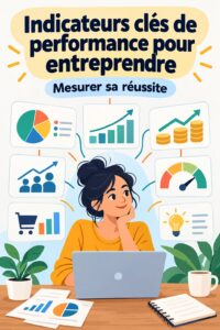 Une femme d'affaires examine des graphiques de KPI sur son ordinateur pour améliorer son entreprise.