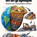 Graphique montrant les métaux extraits de la terre avec des données visuelles
