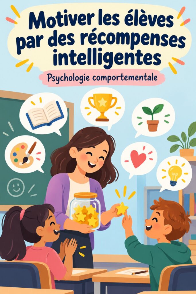 Un enseignant motivant ses élèves avec des récompenses durant une leçon
